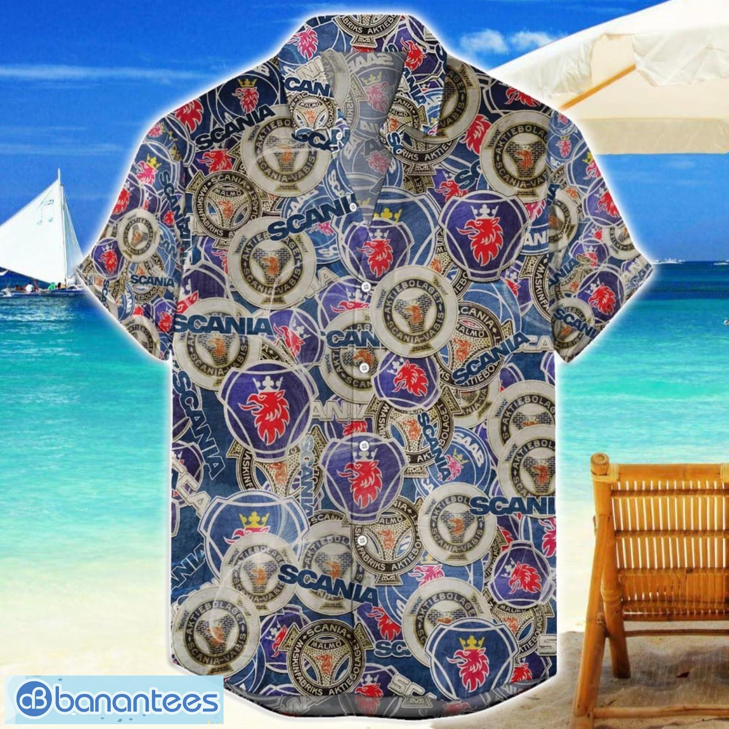 scania aop truck logo hawaiian shirt summer gift for men and women image Scania AOP Truck Logo Hawaiian Shirt Summer Gift For Men And Women Product Photo 1