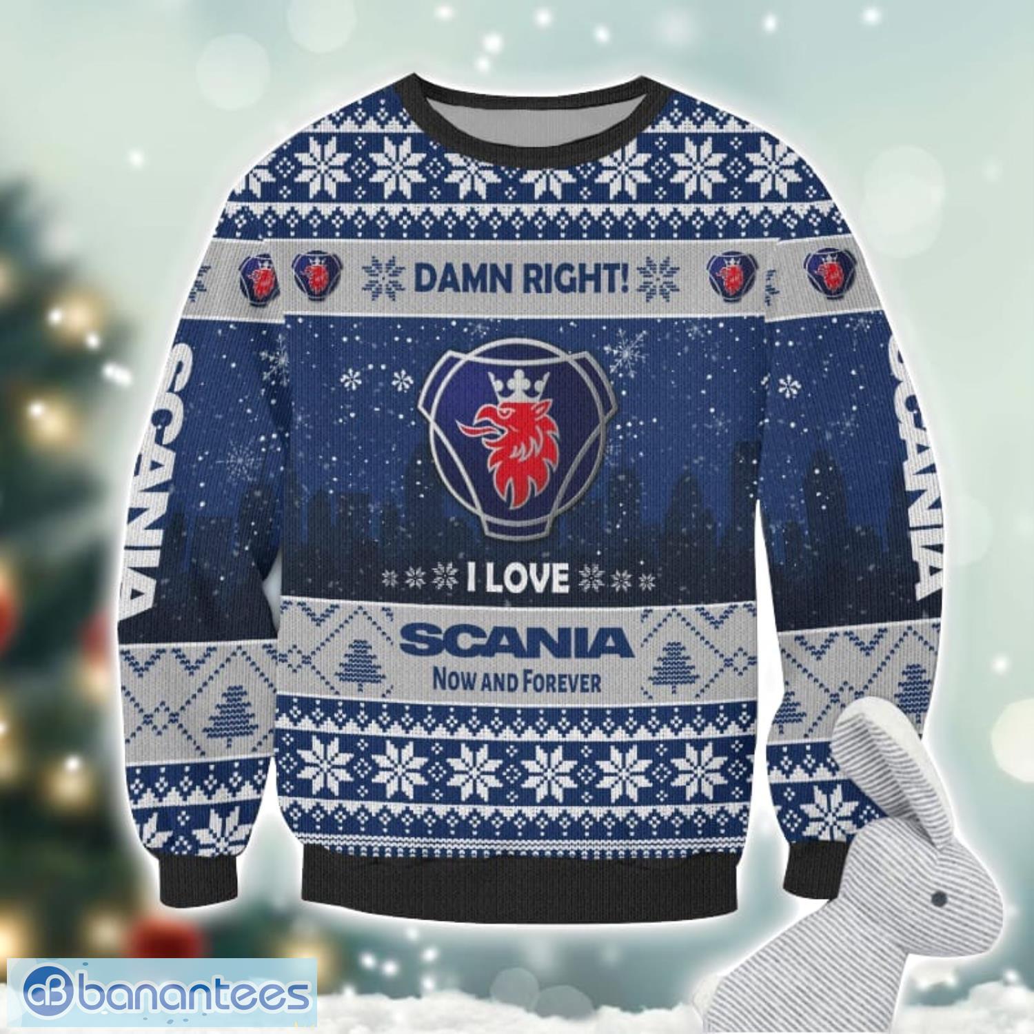 scania damn right i lover scania now and forever 3d ugly christmas sweater christmas gift 1 image Scania Damn Right I Lover Scania Now And Forever 3D Ugly Christmas Sweater Christmas Gift Product Photo 2