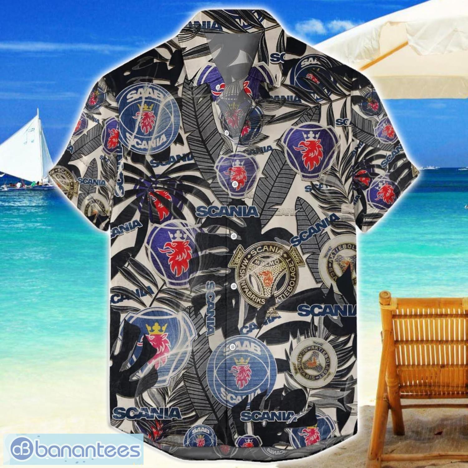scania truck retro logo 3d hawaiian shirt for men and women image Scania Truck Retro Logo 3D Hawaiian Shirt For Men And Women Product Photo 1