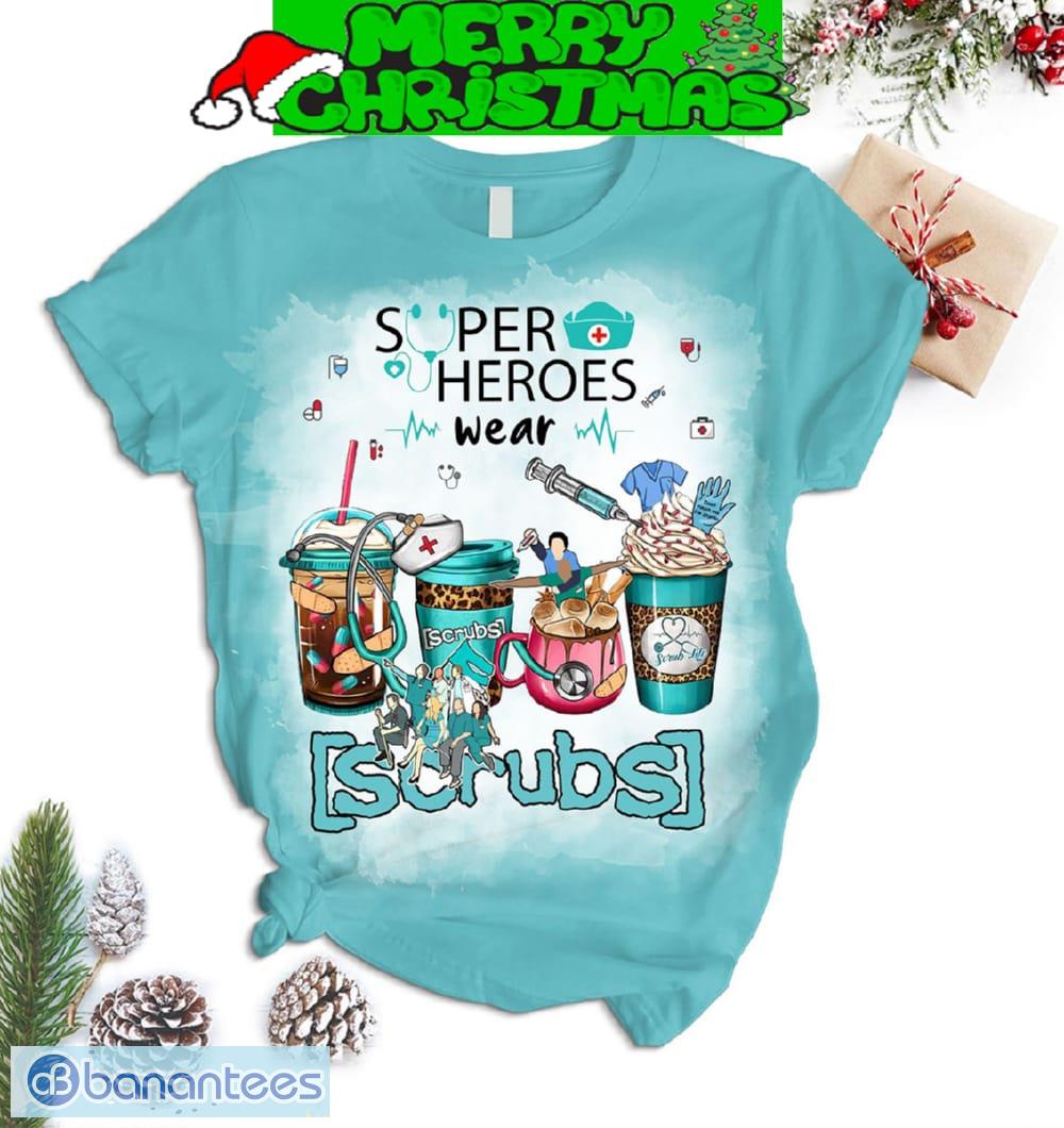 scrubs super heroes wear scrubs i look better in scrubs holidays fleece pajamas set men women for fans 1 image Scrubs Super Heroes Wear Scrubs I Look Better In Scrubs Holidays Fleece Pajamas Set Men Women For Fans - Scrubs Super Heroes Wear Scrubs I Look Better In Scrubs Holidays Fleece Pajamas Set-2