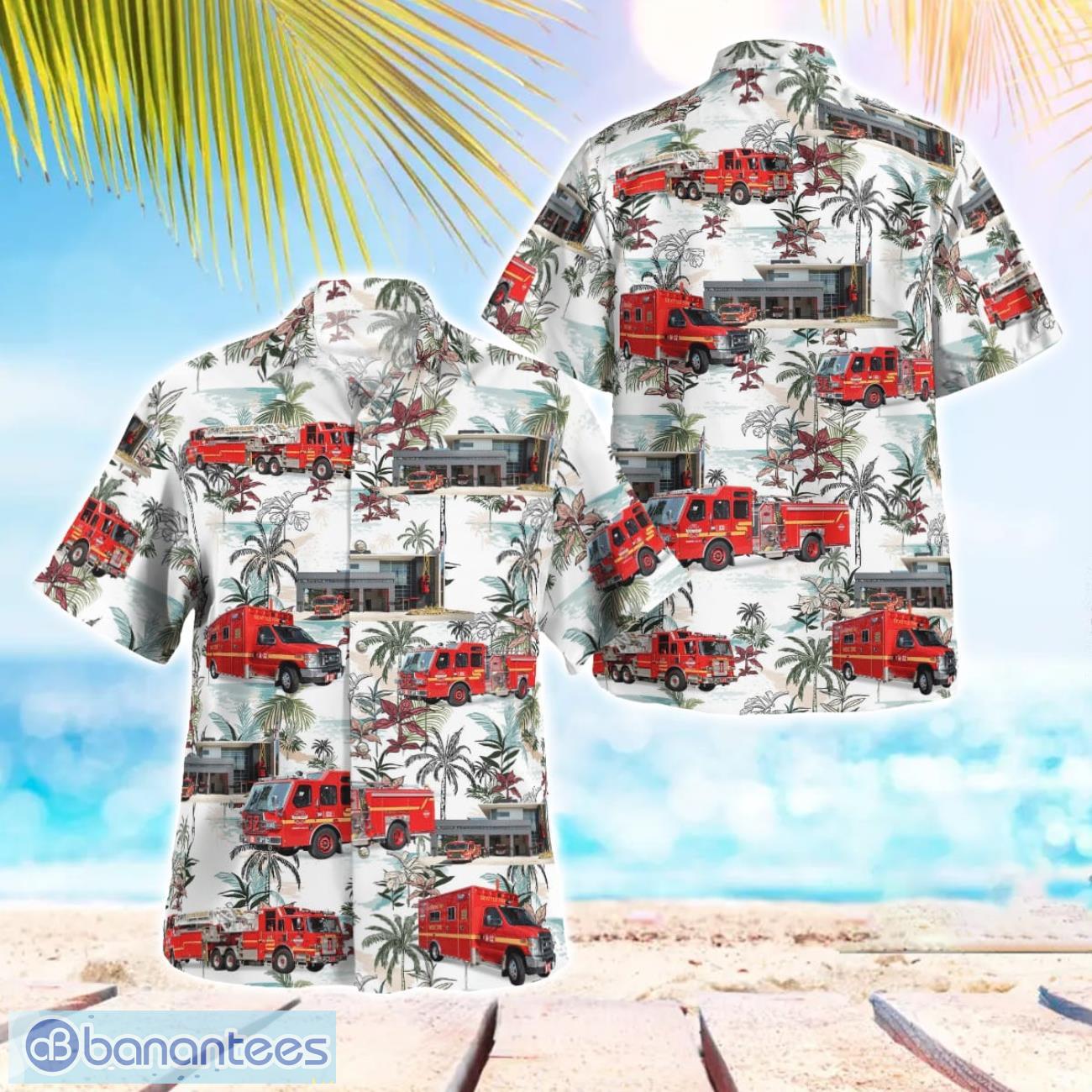 seattle washington seattle fire station 32 hawaiian shirt beach shirt for men and women image Seattle, Washington, Seattle Fire Station 32 Hawaiian Shirt Beach Shirt For Men And Women Product Photo 1
