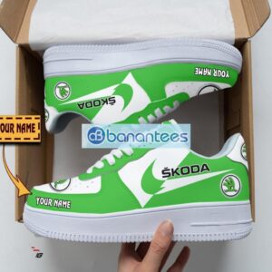 Skoda Auto Air Force Shoes Custom Name Gift For Fans AF1 Sneakers Product Photo 1