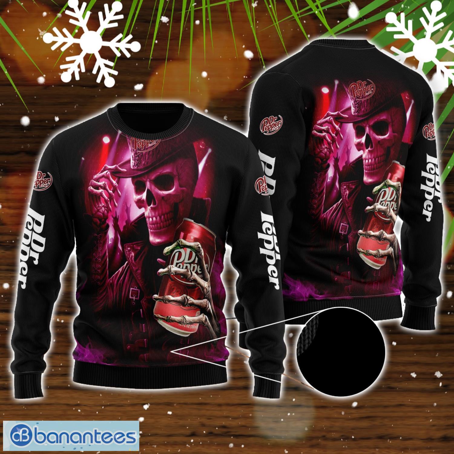 skull dr pepper all over print 3d sweater for men and women image Skull Dr Pepper All Over Print 3D Sweater For Men And Women Product Photo 1