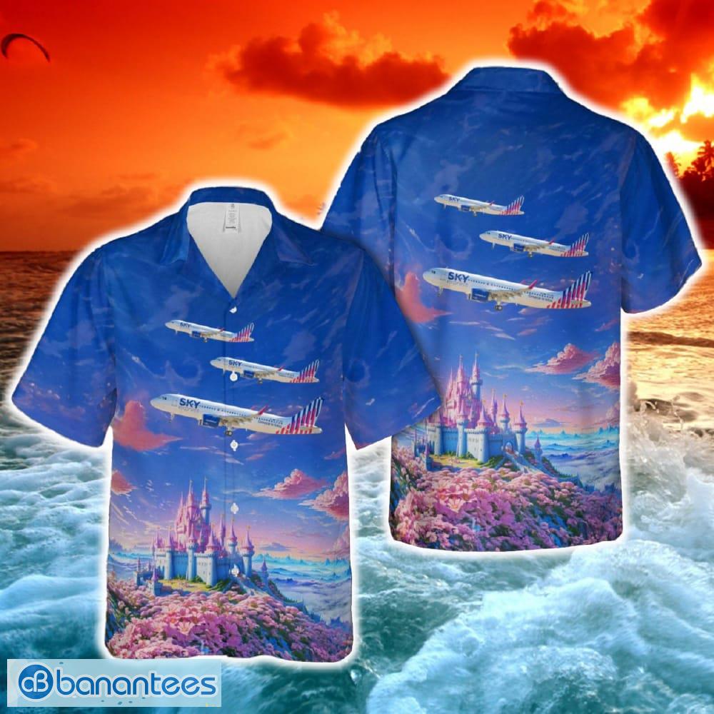 sky express a320neo hawaiian shirt image SKY Express A320neo Hawaiian Shirt - SKY Express A320neo Hawaiian Shirt-1