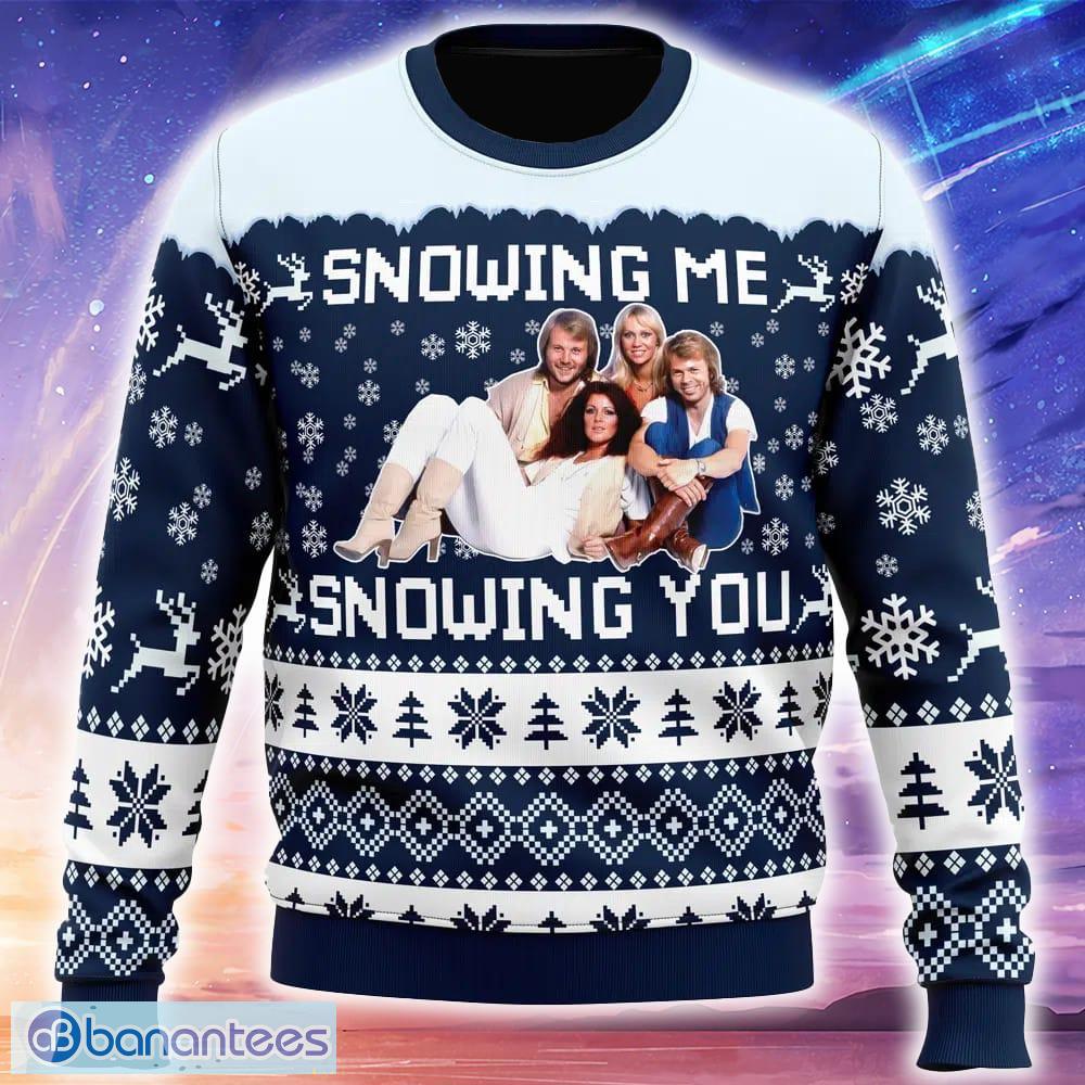 snowing me snowing you abba knitted christmas sweater trending holidays for men women fans image Snowing Me Snowing You ABBA Knitted Christmas Sweater Trending Holidays For Men Women Fans - Snowing Me Snowing You ABBA Ugly Christmas Sweater_1