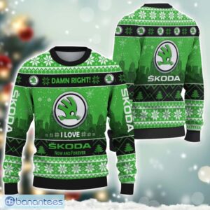 Skoda Damn Right I Lover Skoda Now And Forever 3D Ugly Christmas Sweater Christmas Gift Product Photo 1