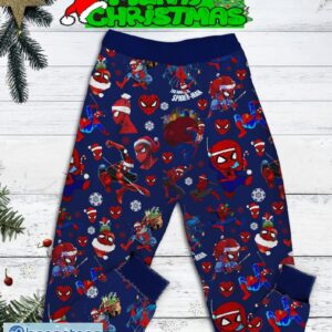 Spiderman My Spidey Senses Are Telling Me That It Is Christmas Fleece Pajamas Set Full Print Christmas For Women - Spiderman My Spidey Senses Are Telling Me That It Is Christmas Fleece Pajamas Set-2