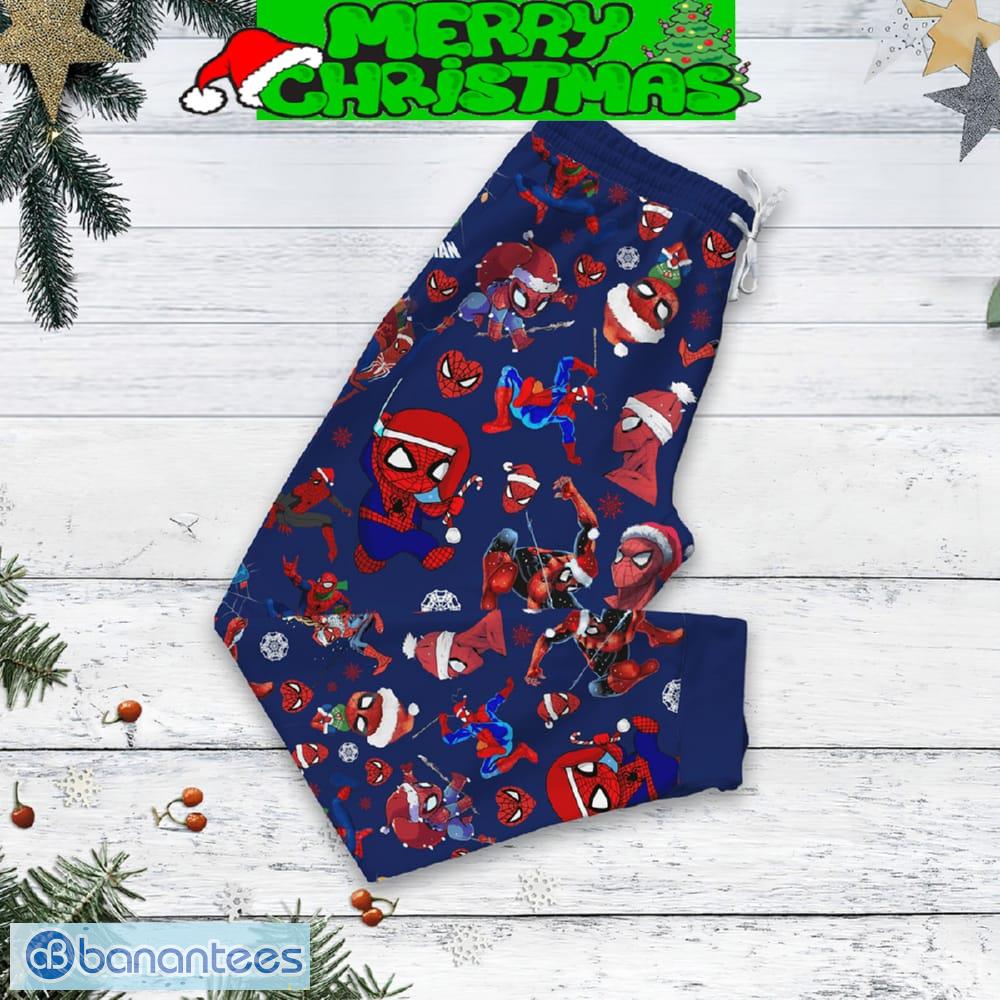 spiderman my spidey senses are telling me that it is christmas fleece pajamas set full print christmas for women 2 image Spiderman My Spidey Senses Are Telling Me That It Is Christmas Fleece Pajamas Set Full Print Christmas For Women - Spiderman My Spidey Senses Are Telling Me That It Is Christmas Fleece Pajamas Set-3