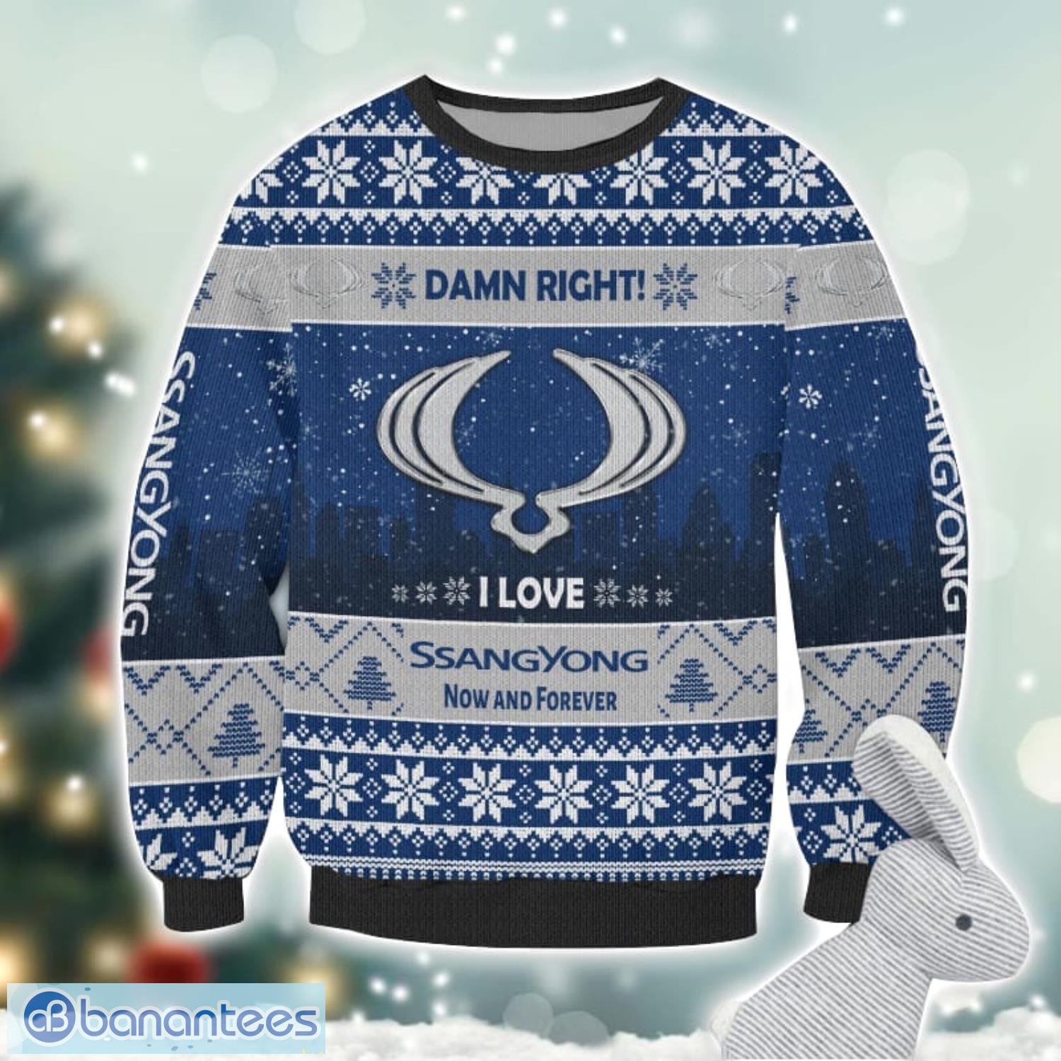 ssangyong motor damn right i lover ssangyong motor now and forever 3d ugly christmas sweater christmas gift 1 image SsangYong Motor Damn Right I Lover SsangYong Motor Now And Forever 3D Ugly Christmas Sweater Christmas Gift Product Photo 2