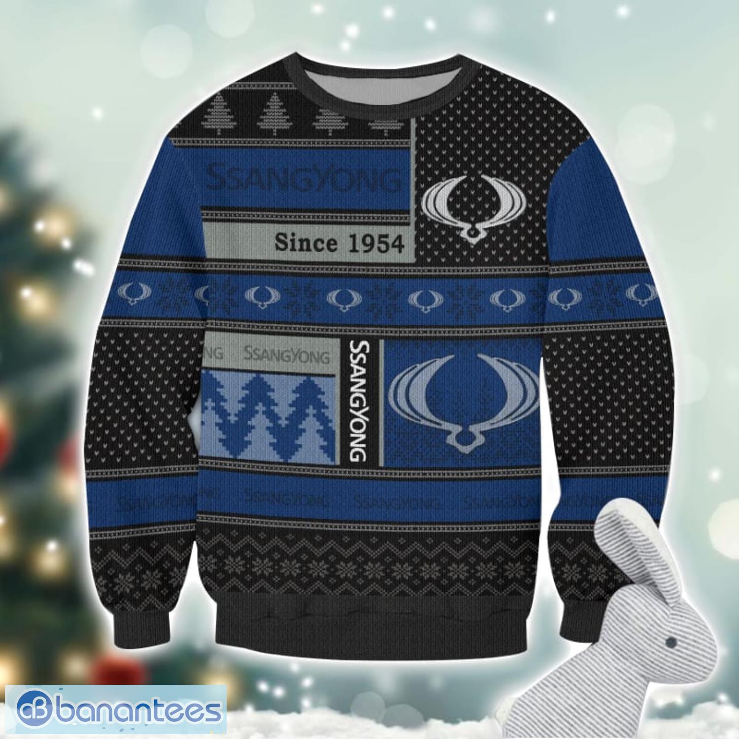 ssangyong motor logo ugly christmas sweater for fans men and women christmas gift ideas 1 image SsangYong Motor Logo Ugly Christmas Sweater For Fans Men And Women Christmas Gift Ideas Product Photo 2