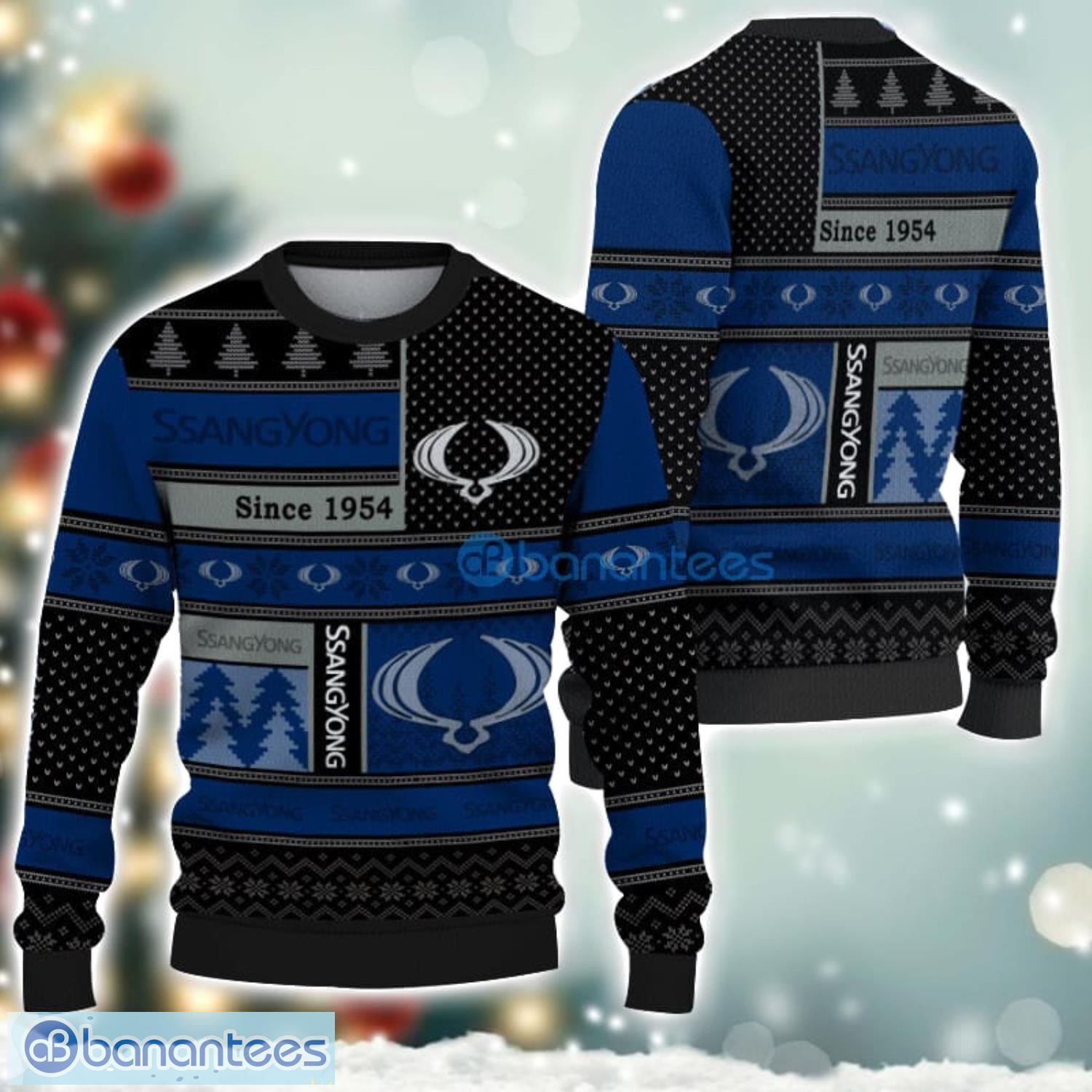 ssangyong motor logo ugly christmas sweater for fans men and women christmas gift ideas image SsangYong Motor Logo Ugly Christmas Sweater For Fans Men And Women Christmas Gift Ideas Product Photo 1