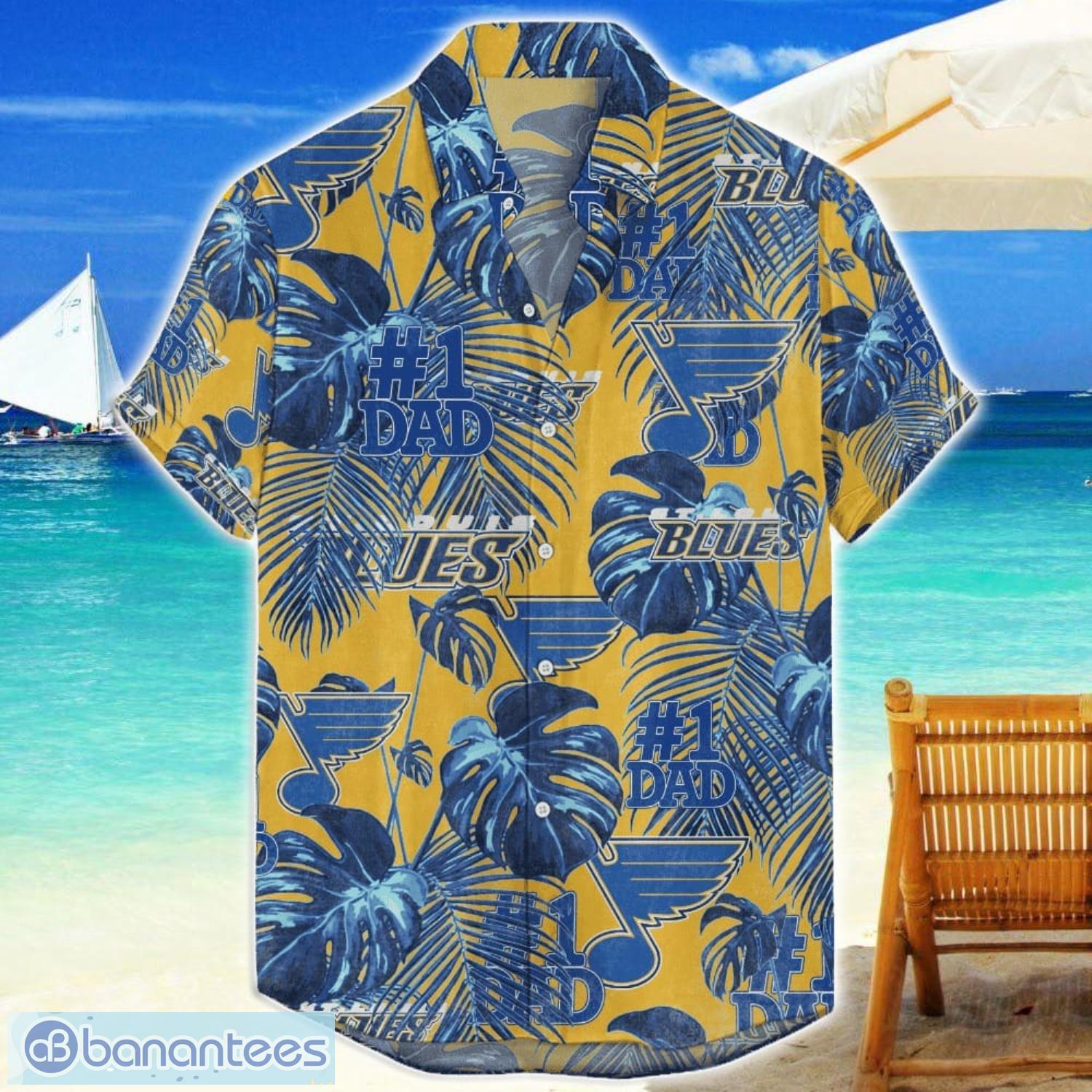 st louis blues dad hawaiian fathers day gift for dad grandpa nhl sports beach shirt image St Louis Blues Dad Hawaiian Father’s Day Gift For Dad Grandpa NHL Sports Beach Shirt Product Photo 1