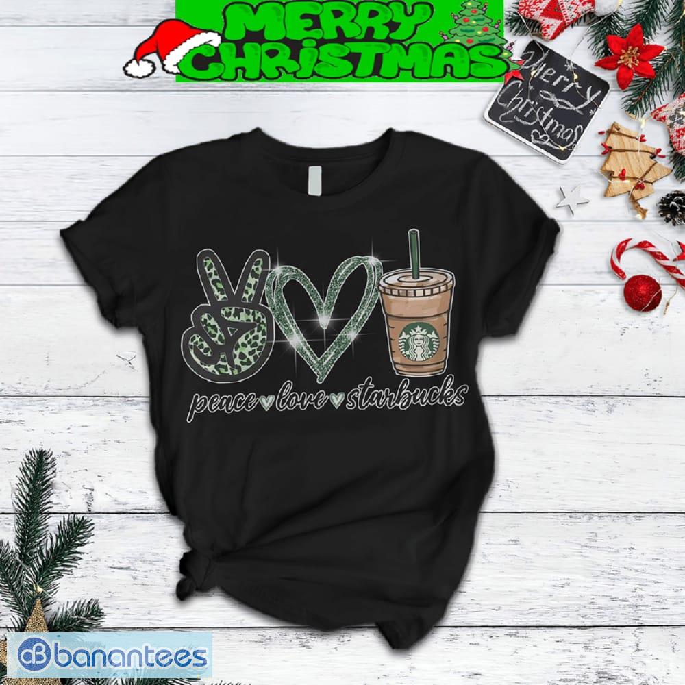 starbucks peace love christmas fleece pajamas set all over print christmas gift 1 image Starbucks Peace Love Christmas Fleece Pajamas Set All Over Print Christmas Gift - Starbucks Peace Love Christmas Fleece Pajamas Set-2