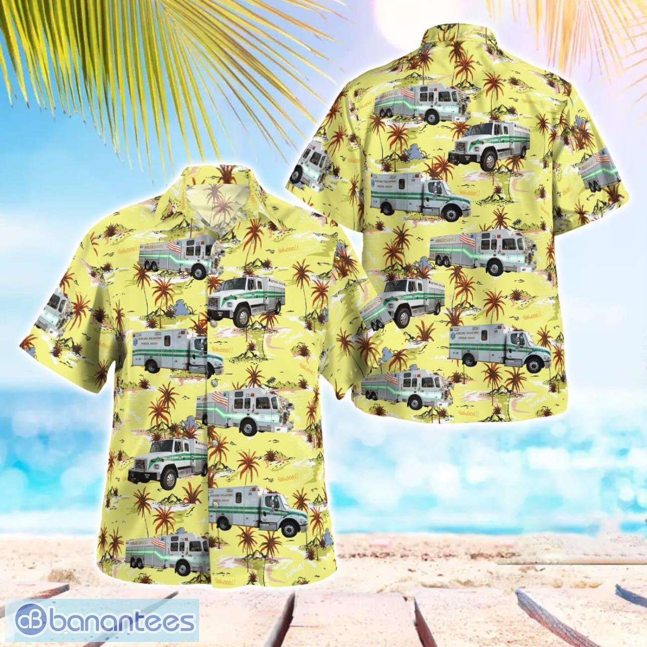 sterling loudoun county virginia sterling volunteer rescue squad hawaiian shirt image Sterling, Loudoun County, Virginia, Sterling Volunteer Rescue Squad Hawaiian Shirt Product Photo 1