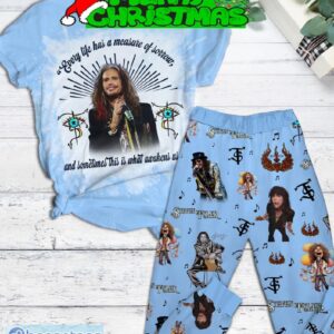 Steven Tyler Measure Of Sorrow Awakens Us Fleece Pajamas Set For Christmas - Steven Tyler Measure Of Sorrow Awakens Us Fleece Pajamas Set-1