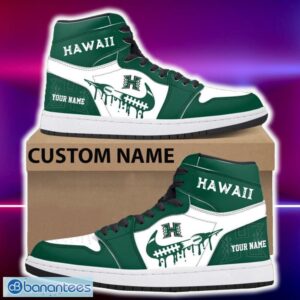 Hawaii Rainbow Warriors Air Jordan Hightop Shoes New Custom Name For Fans Gift Sneaker - Hawaii Rainbow Warriors Air Jordan Hightop Shoes Photo 4