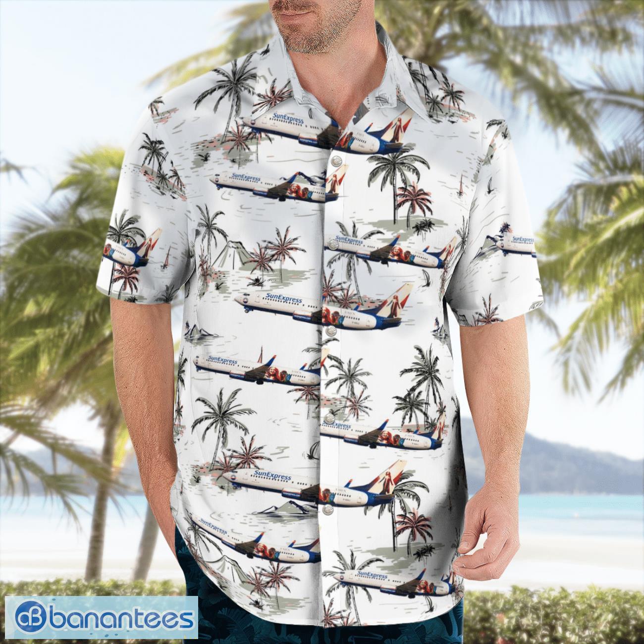 SunExpress Deutschland Boeing 737-86N Hawaiian Shirt SunExpress Deutschland Boeing 737-86N Hawaiian Shirt Product Photo 4