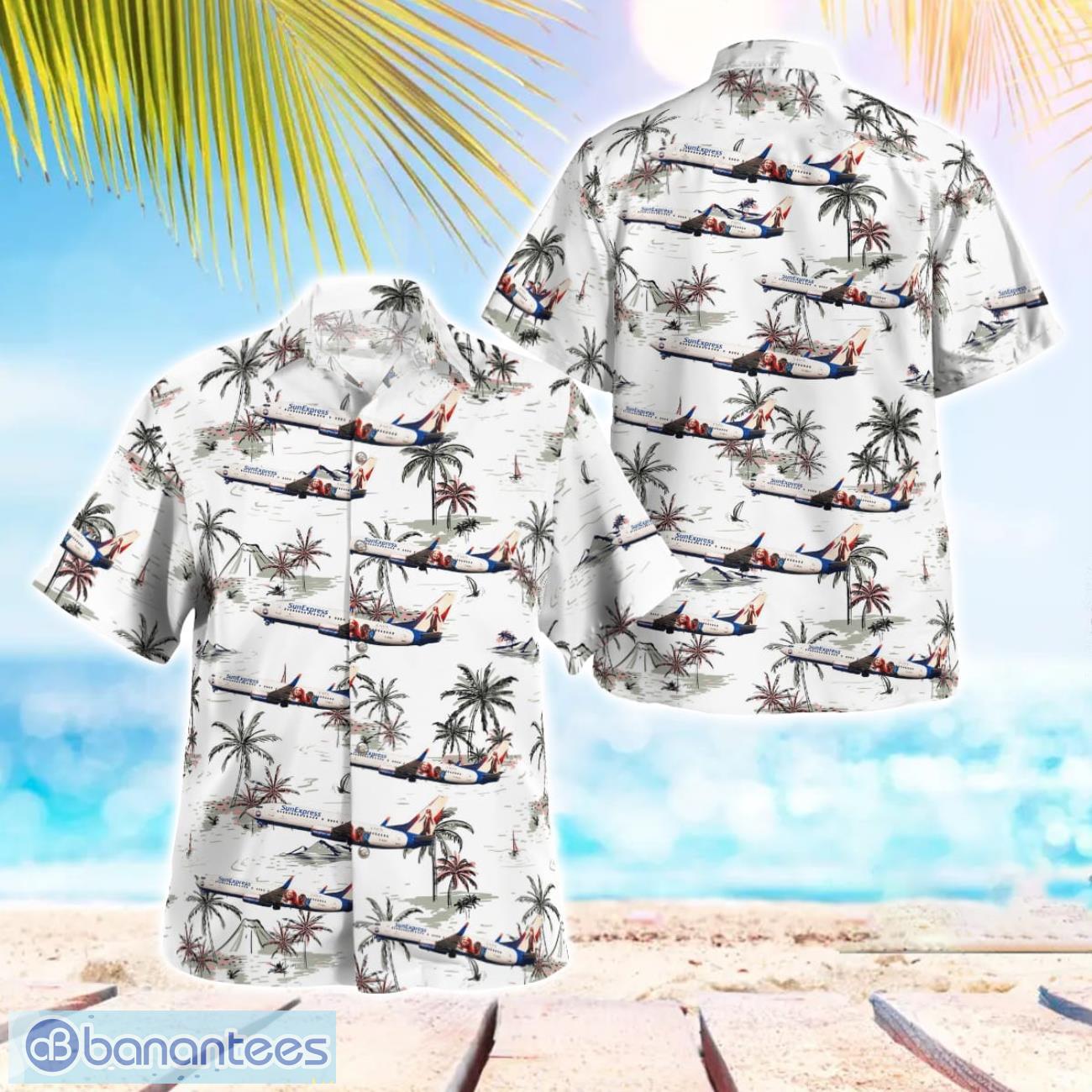 sunexpress deutschland boeing 737 86n hawaiian shirt image SunExpress Deutschland Boeing 737-86N Hawaiian Shirt Product Photo 1