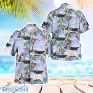 Royal Australian Navy HMAS Melbourne (R21) Hawaiian Shirt Purple Color Product Photo 1
