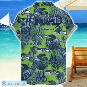Seattle Seahawks Dad Hawaiian Father’s Day Gift For Dad Grandpa NFL Sports Beach Shirt Product Photo 2