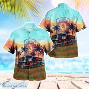 Delhi, Louisiana, Delhi Fire Department Hawaiian Shirt Product Photo 1
