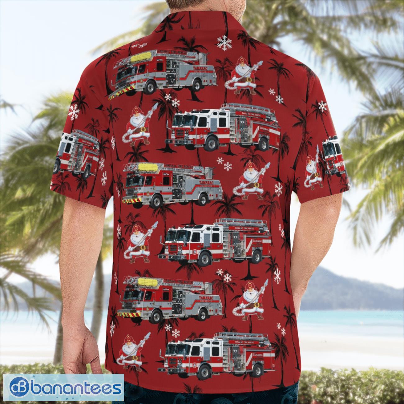 Tamarac, Broward County, Florida, Tamarac Fire Department Beach Shirt For Team Tamarac, Broward County, Florida, Tamarac Fire Department Beach Shirt For Team Product Photo 2