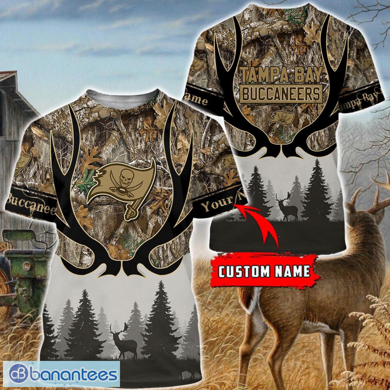 tampa bay buccaneers custom name hunting camo style 3d hoodie t shirt sweatshirt 3 image Tampa Bay Buccaneers Custom Name Hunting Camo Style 3D Hoodie T-Shirt Sweatshirt Product Photo 4