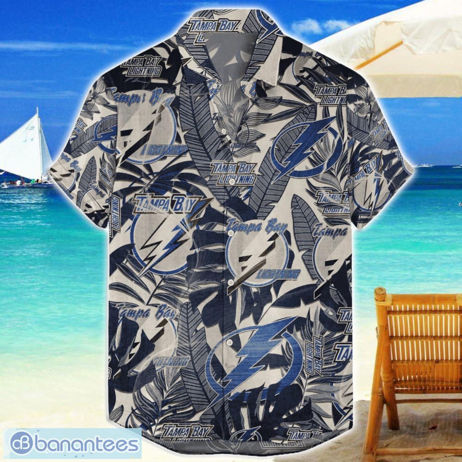 tampa bay lightning 3d hawaiian shirt retro logo revolution nhl new design summer gift for men women image Tampa Bay Lightning 3D Hawaiian Shirt Retro Logo Revolution NHL New Design Summer Gift For Men Women Product Photo 1
