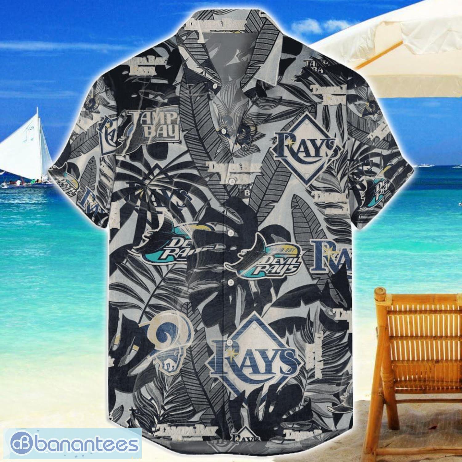 tampa bay rays 3d hawaiian shirt retro logo revolution mlb new design summer gift for men women image Tampa Bay Rays 3D Hawaiian Shirt Retro Logo Revolution MLB New Design Summer Gift For Men Women Product Photo 1