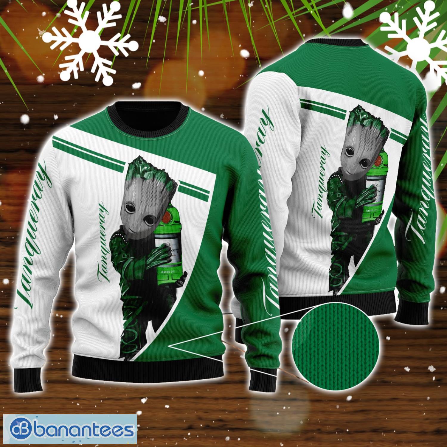 tanqueray and baby groot all over print 3d sweater for men and women image Tanqueray And Baby Groot All Over Print 3D Sweater For Men And Women Product Photo 1