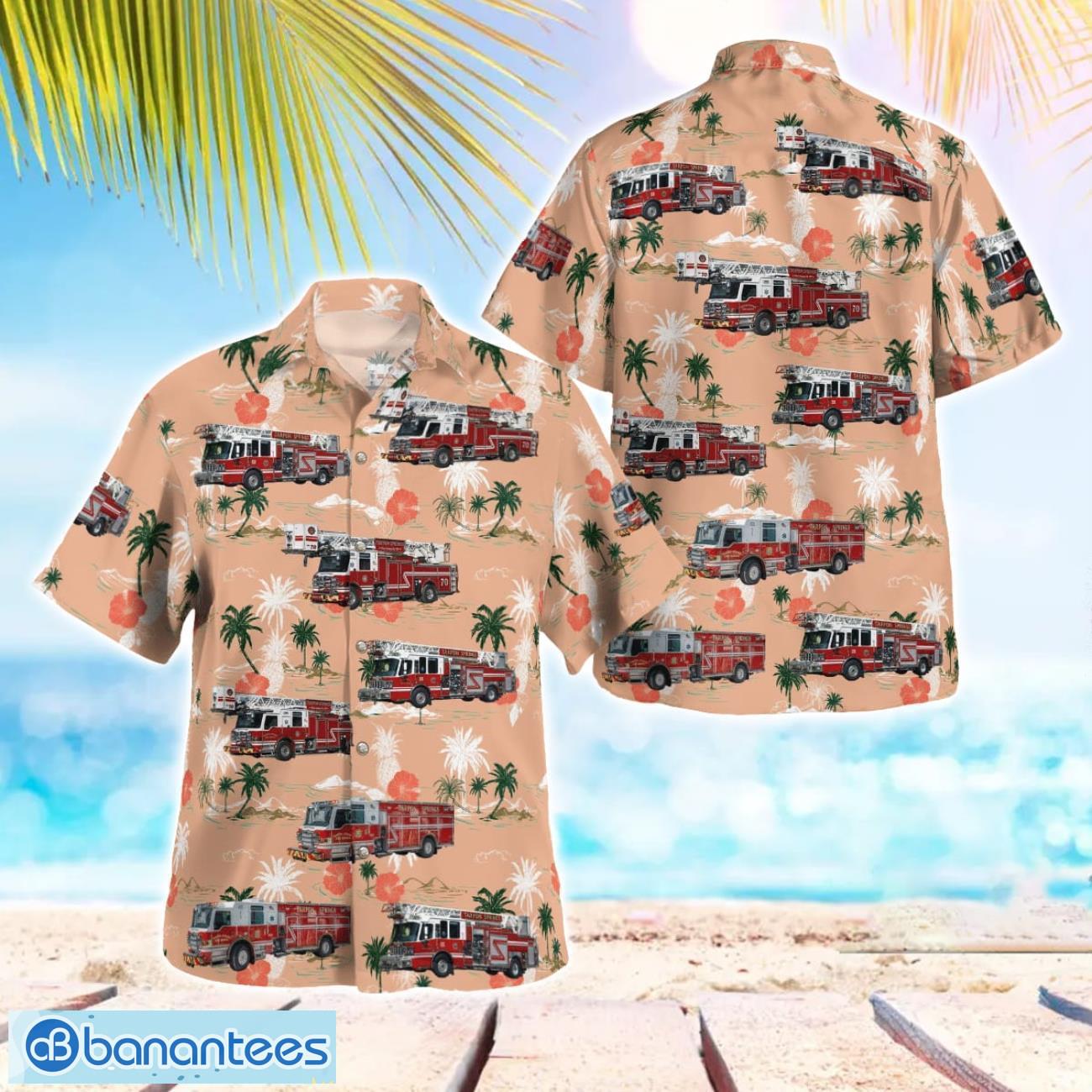tarpon springs fire rescue beach hawaiian shirt gift for summer holiday image Tarpon Springs Fire Rescue Beach Hawaiian Shirt Gift For Summer Holiday Product Photo 1