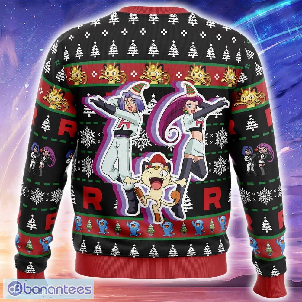 team rocket pokemon ugly christmas sweater trending holidays for men women fans 1 image Team Rocket Pokemon Ugly Christmas Sweater Trending Holidays For Men Women Fans - Team Rocket Pokemon Ugly Christmas Sweater_2