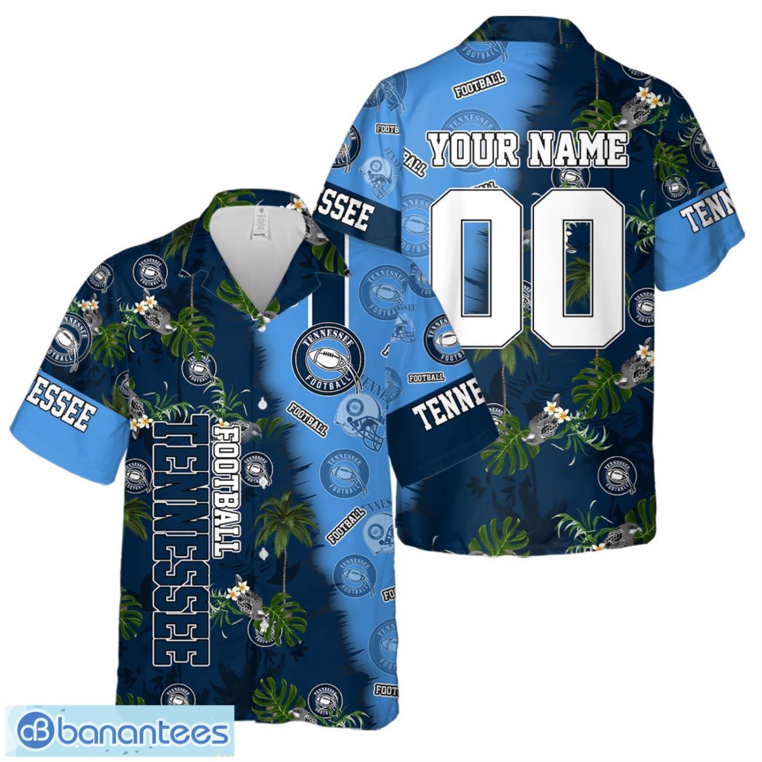 tennessee football team hawaiian shirt and shorts custom name number tropical style hawaiian shirt image Tennessee Football Team Hawaiian Shirt And Shorts Custom Name Number Tropical Style Hawaiian Shirt Product Photo 1