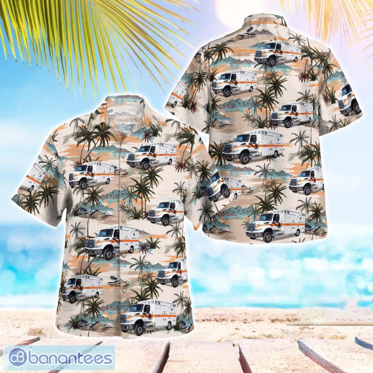 tennessee hamilton county ems hawaiian shirt beach shirt for men and women image Tennessee, Hamilton County EMS Hawaiian Shirt Beach Shirt For Men And Women Product Photo 1
