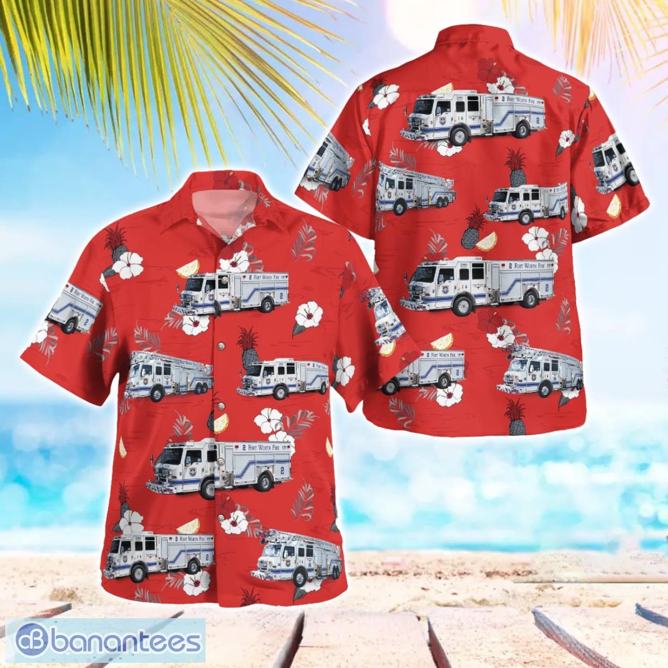 texas fort worth fire department hawaiian shirt beach shirt for men and women image Texas Fort Worth Fire Department Hawaiian Shirt Beach Shirt For Men And Women Product Photo 1