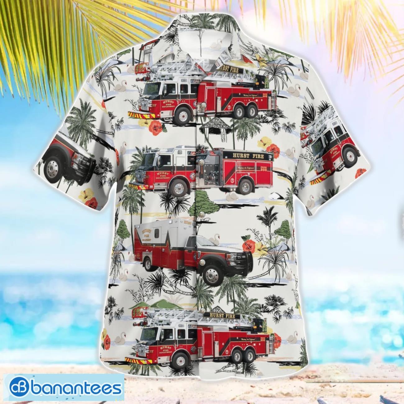 Texas Hurst Fire Department Hawaiian Shirt Summer Beach Shirt Texas Hurst Fire Department Hawaiian Shirt Summer Beach Shirt Product Photo 2