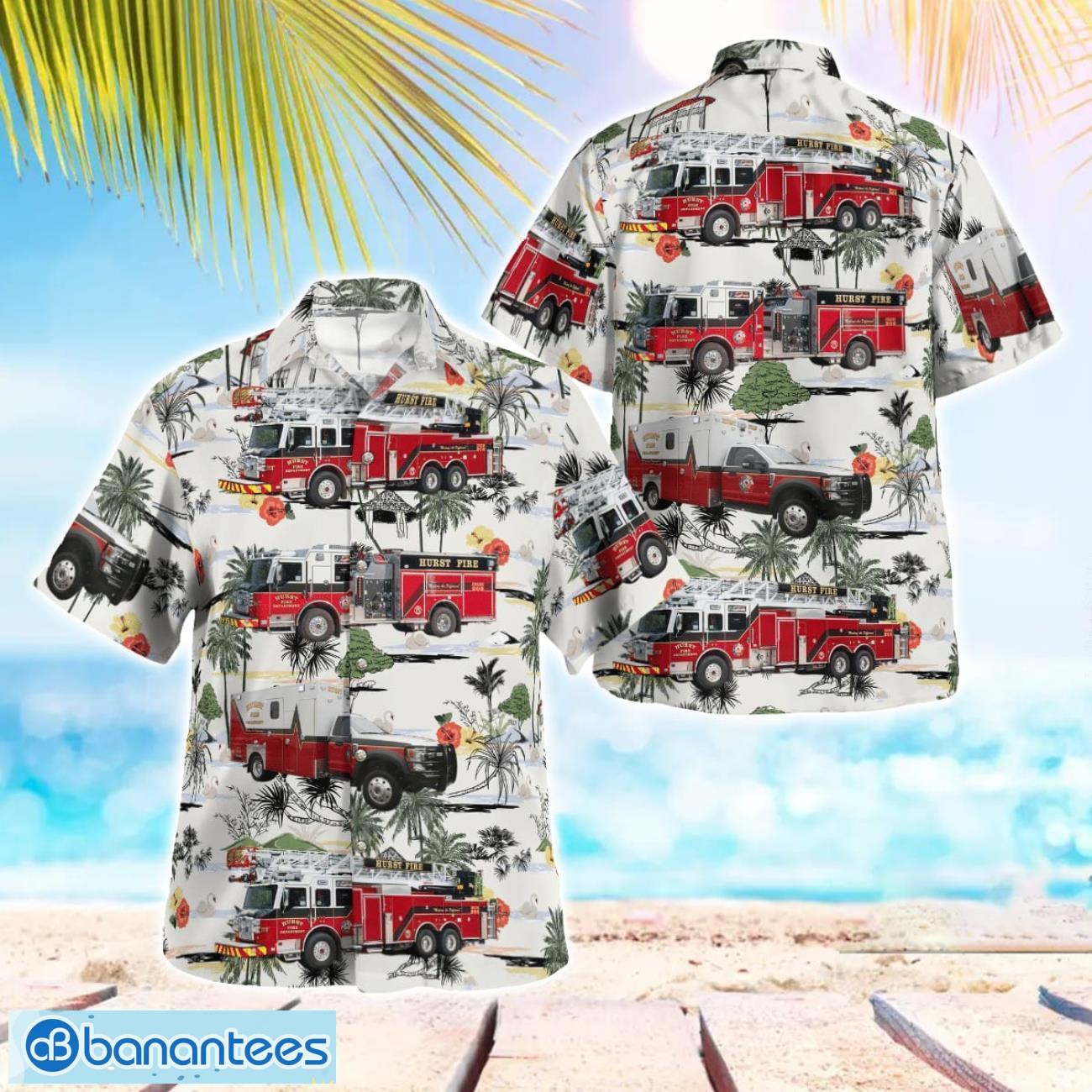texas hurst fire department hawaiian shirt summer beach shirt image Texas Hurst Fire Department Hawaiian Shirt Summer Beach Shirt Product Photo 1