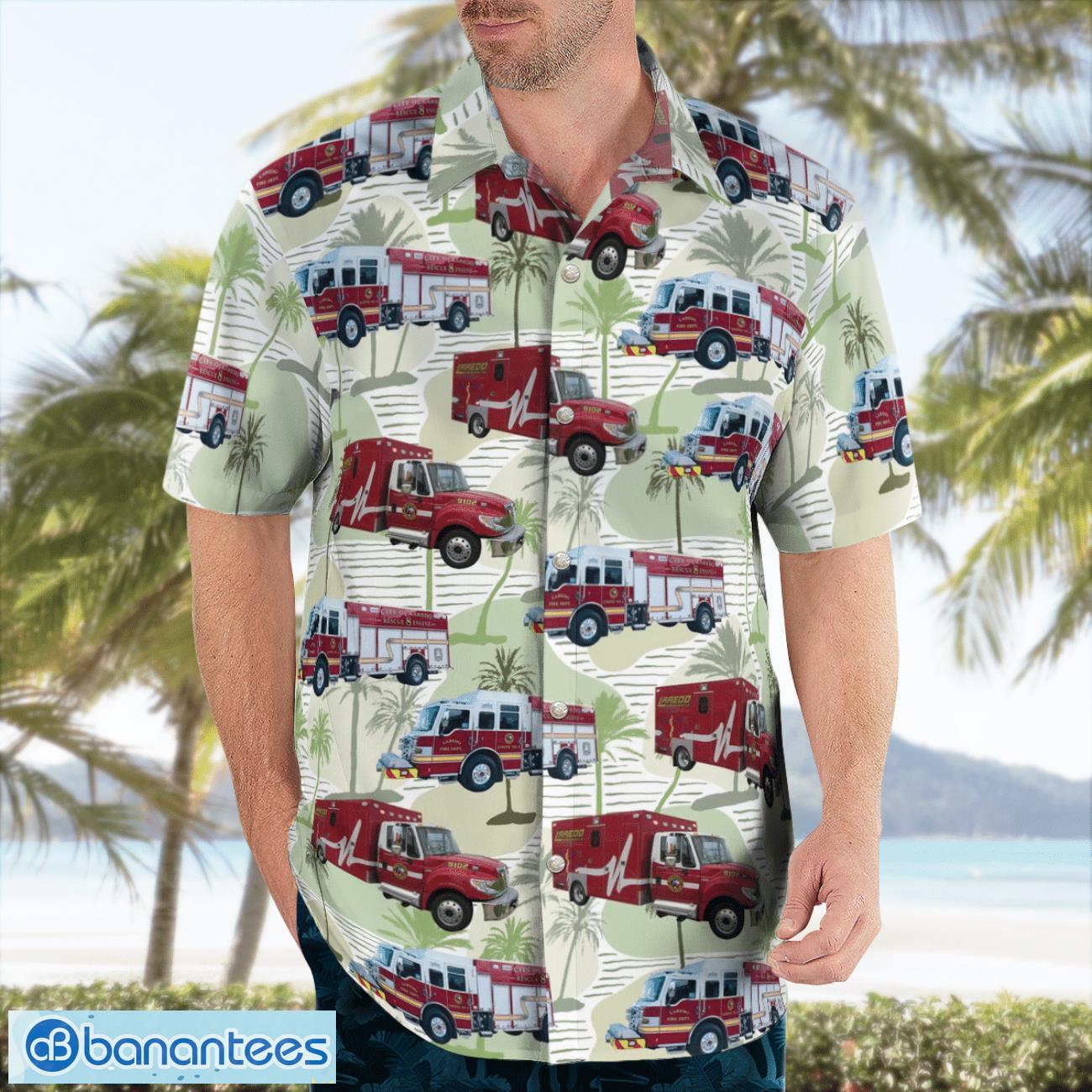 Texas, Laredo Fire Department Hawaiian Shirt Beach Shirt Summer Holiday Gift Texas, Laredo Fire Department Hawaiian Shirt Beach Shirt Summer Holiday Gift Product Photo 3