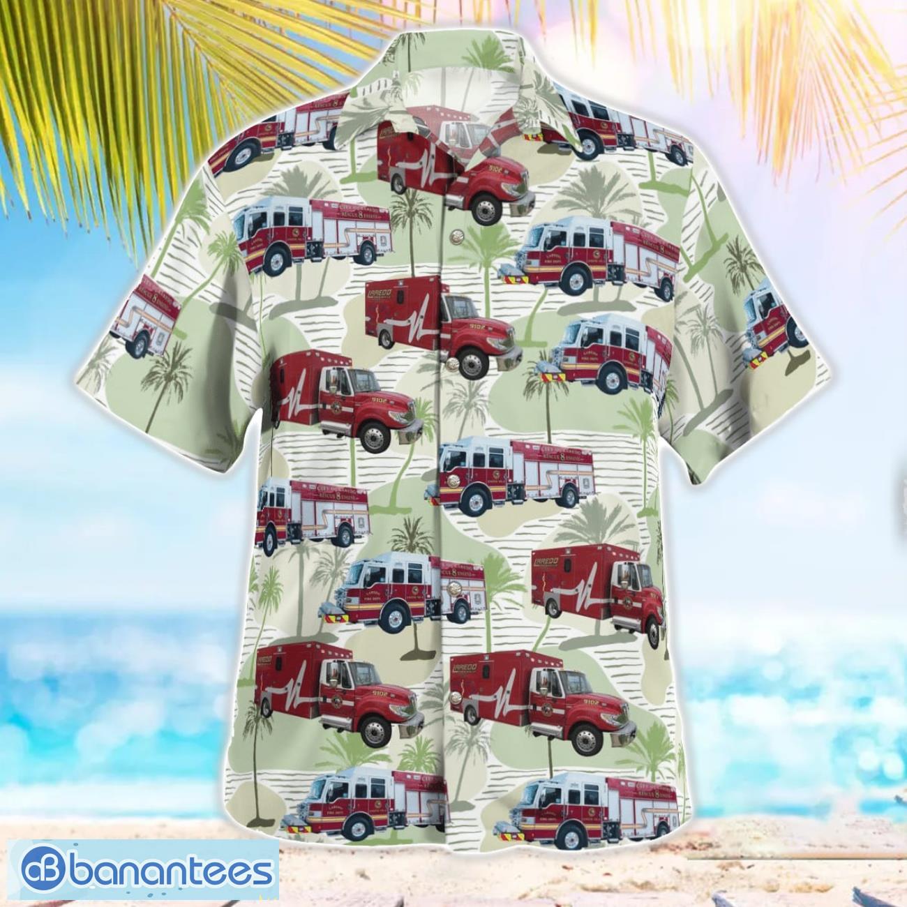 Texas, Laredo Fire Department Hawaiian Shirt Beach Shirt Summer Holiday Gift Texas, Laredo Fire Department Hawaiian Shirt Beach Shirt Summer Holiday Gift Product Photo 4