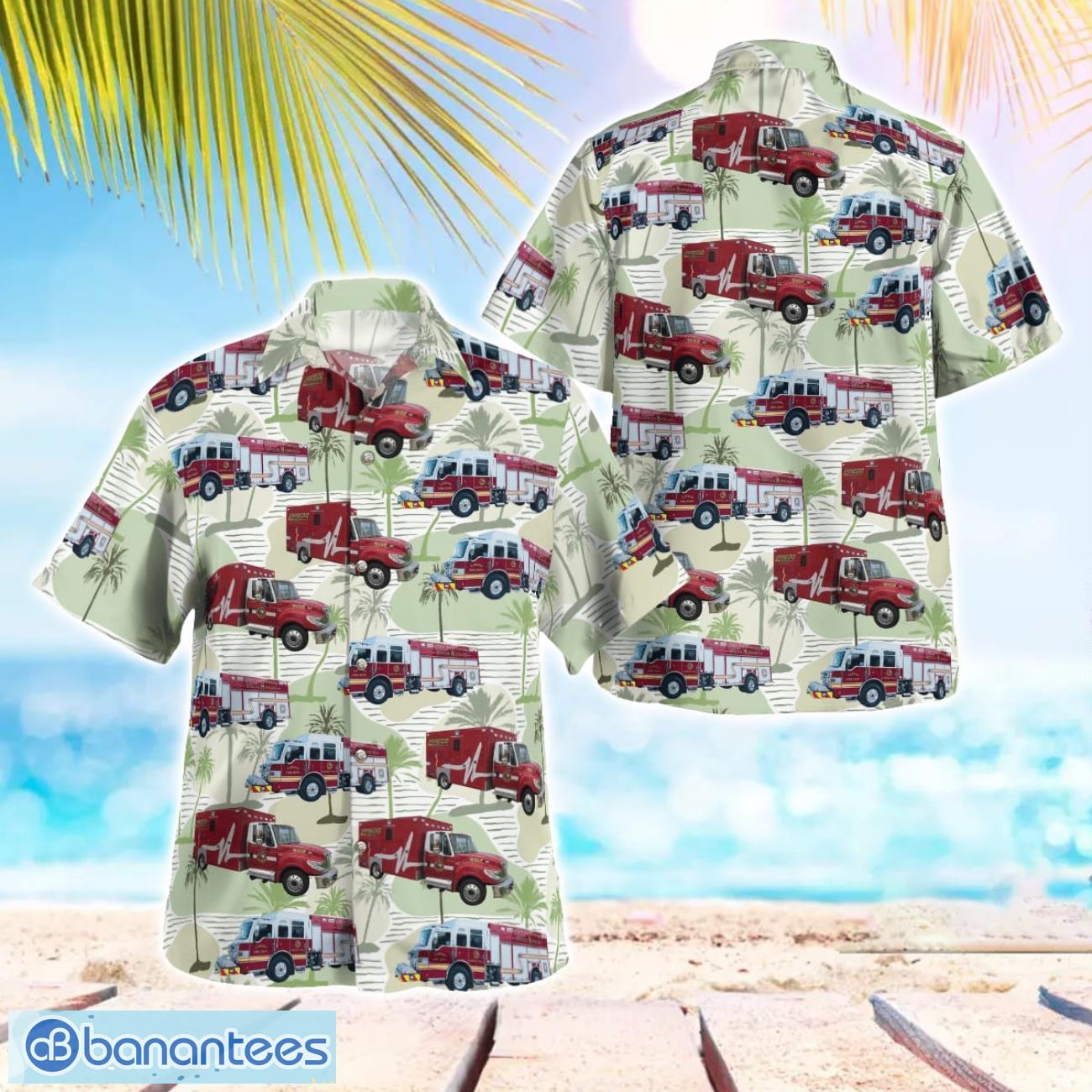 texas laredo fire department hawaiian shirt beach shirt summer holiday gift image Texas, Laredo Fire Department Hawaiian Shirt Beach Shirt Summer Holiday Gift Product Photo 1