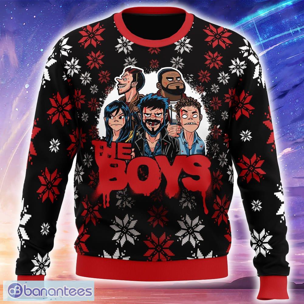 the gorillaz boys the boys ugly christmas sweater trending holidays for men women fans image The Gorillaz Boys The Boys Ugly Christmas Sweater Trending Holidays For Men Women Fans - The Gorillaz Boys The Boys Ugly Christmas Sweater_1