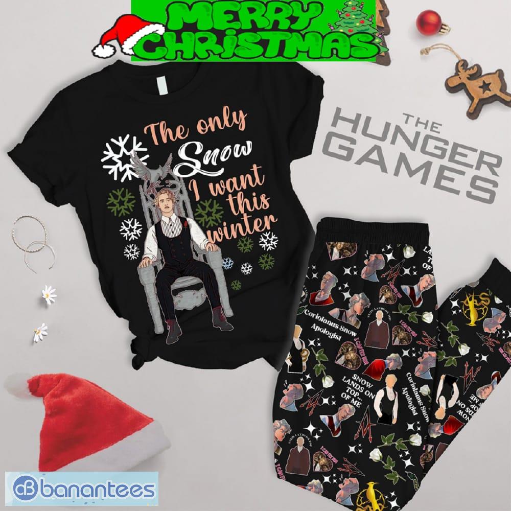 the hunger games only snow i want fleece pajamas set for women gift christmas image The Hunger Games Only Snow I Want Fleece Pajamas Set For Women Gift Christmas - The Hunger Games Only Snow I Want Fleece Pajamas Set-1