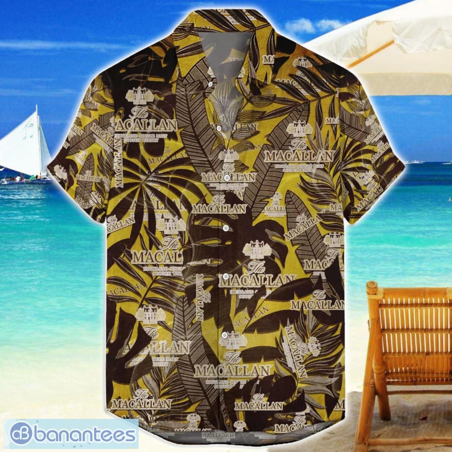the macallan whiskey retro logo 3d hawaiian shirt gift for men and women image The Macallan Whiskey Retro Logo 3D Hawaiian Shirt Gift For Men And Women Product Photo 1