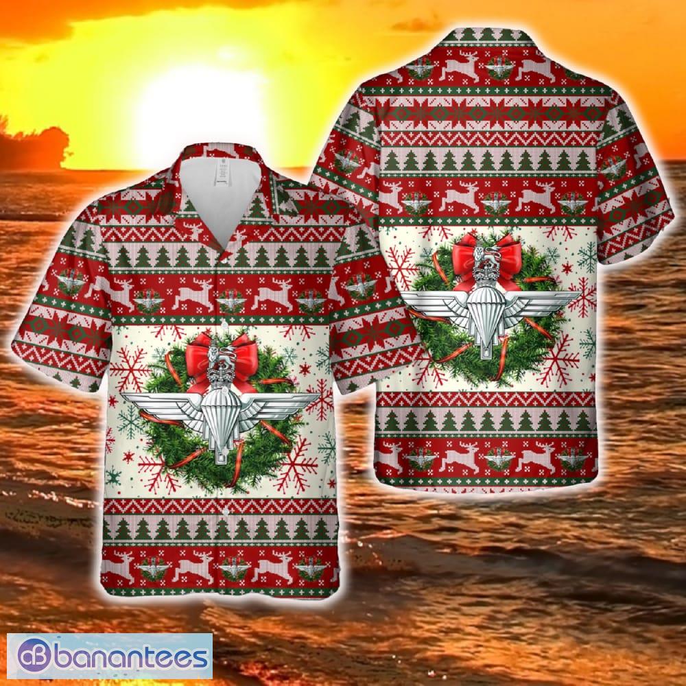 the parachute regiment christmas hawaiian shirt image The Parachute Regiment Christmas Hawaiian Shirt Product Photo 1