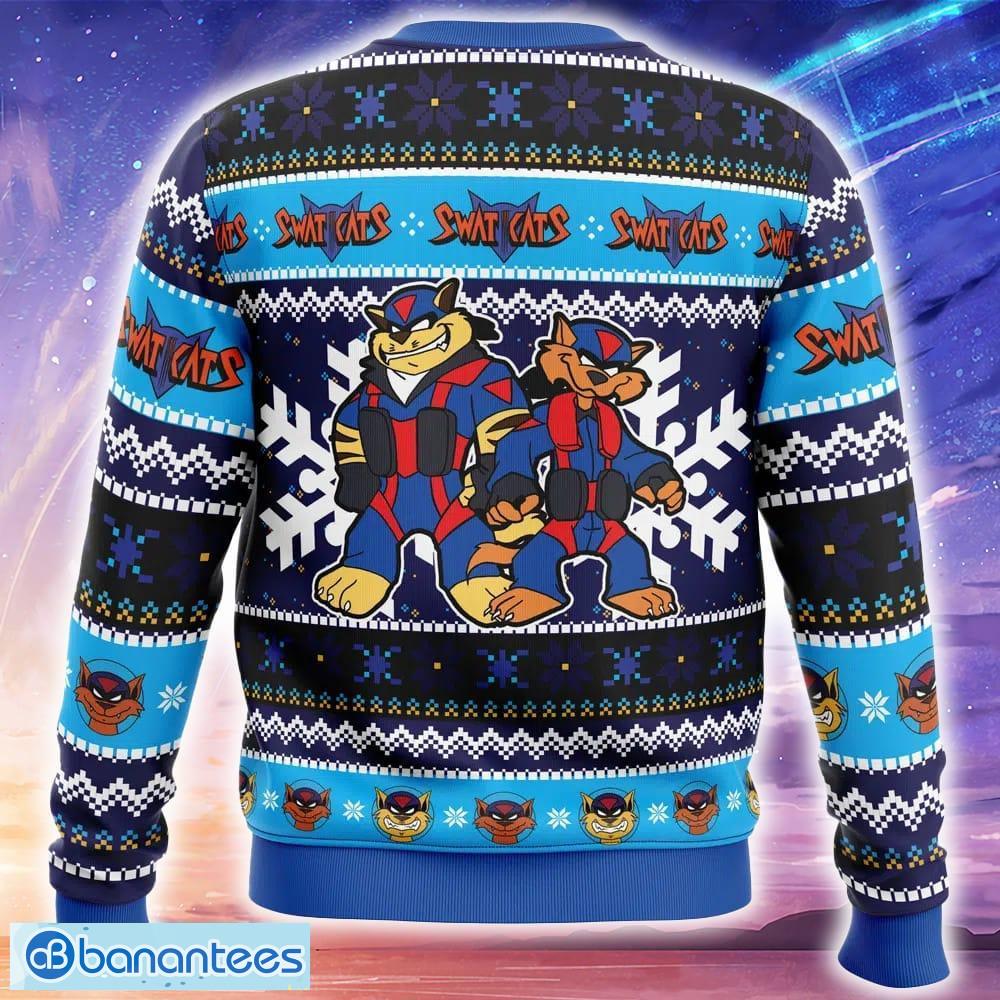 the radical squadron swat kats ugly christmas sweater trending holidays for men women fans 1 image The Radical Squadron Swat Kats Ugly Christmas Sweater Trending Holidays For Men Women Fans - The Radical Squadron Swat Kats Ugly Christmas Sweater_2