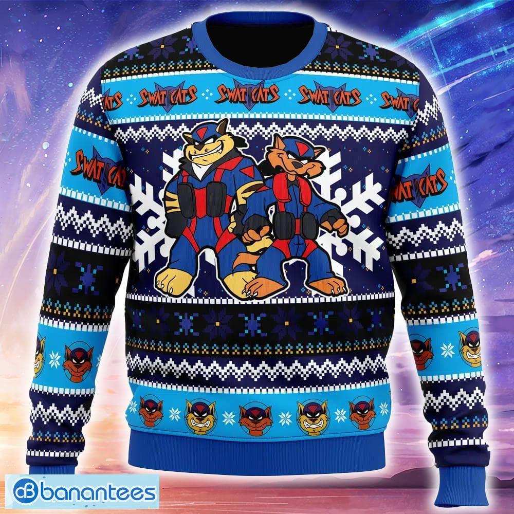 the radical squadron swat kats ugly christmas sweater trending holidays for men women fans image The Radical Squadron Swat Kats Ugly Christmas Sweater Trending Holidays For Men Women Fans - The Radical Squadron Swat Kats Ugly Christmas Sweater_1