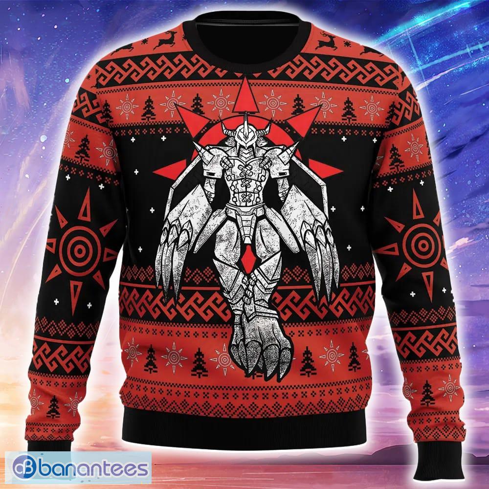 the strongest dragon wargreymon digimon ugly christmas 3d sweater trending holidays for men women fans image The Strongest Dragon Wargreymon Digimon Ugly Christmas 3D Sweater Trending Holidays For Men Women Fans - The Strongest Dragon Wargreymon Digimon Ugly Christmas Sweater_1