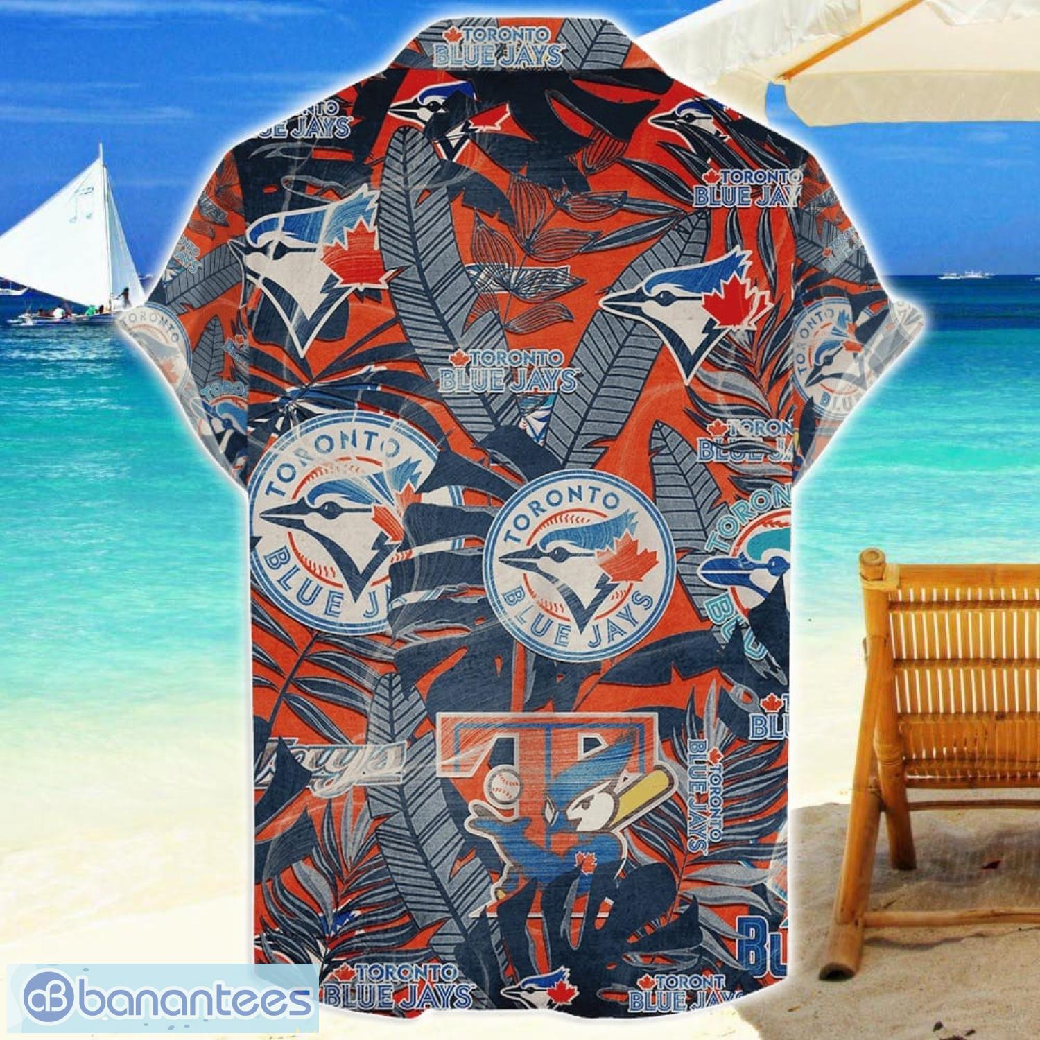 toronto blue jays 3d hawaiian shirt retro logo revolution mlb new design summer gift for men women 1 image Toronto Blue Jays 3D Hawaiian Shirt Retro Logo Revolution MLB New Design Summer Gift For Men Women Product Photo 2