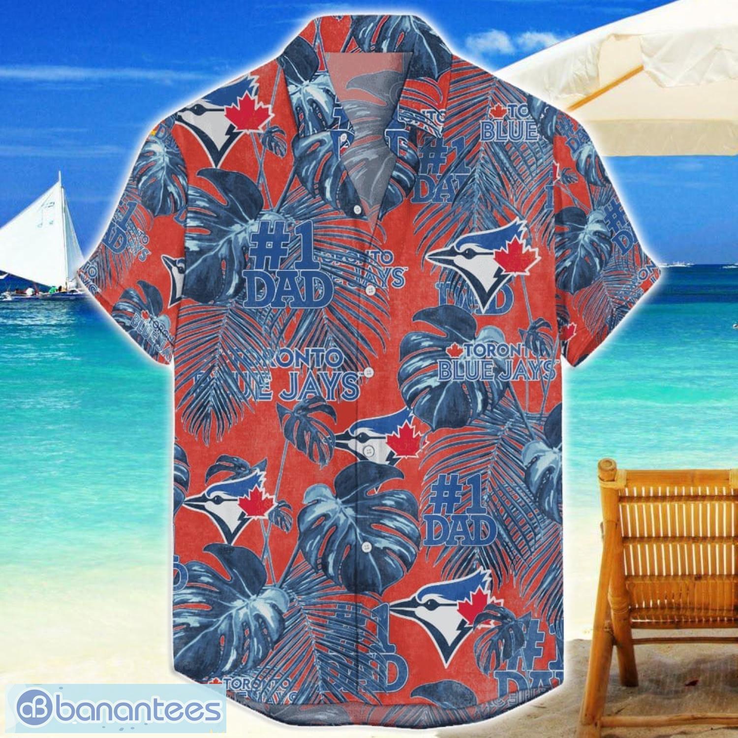 toronto blue jays dad hawaiian fathers day gift for dad grandpa mlb sports beach shirt image Toronto Blue Jays Dad Hawaiian Father’s Day Gift For Dad Grandpa MLB Sports Beach Shirt Product Photo 1