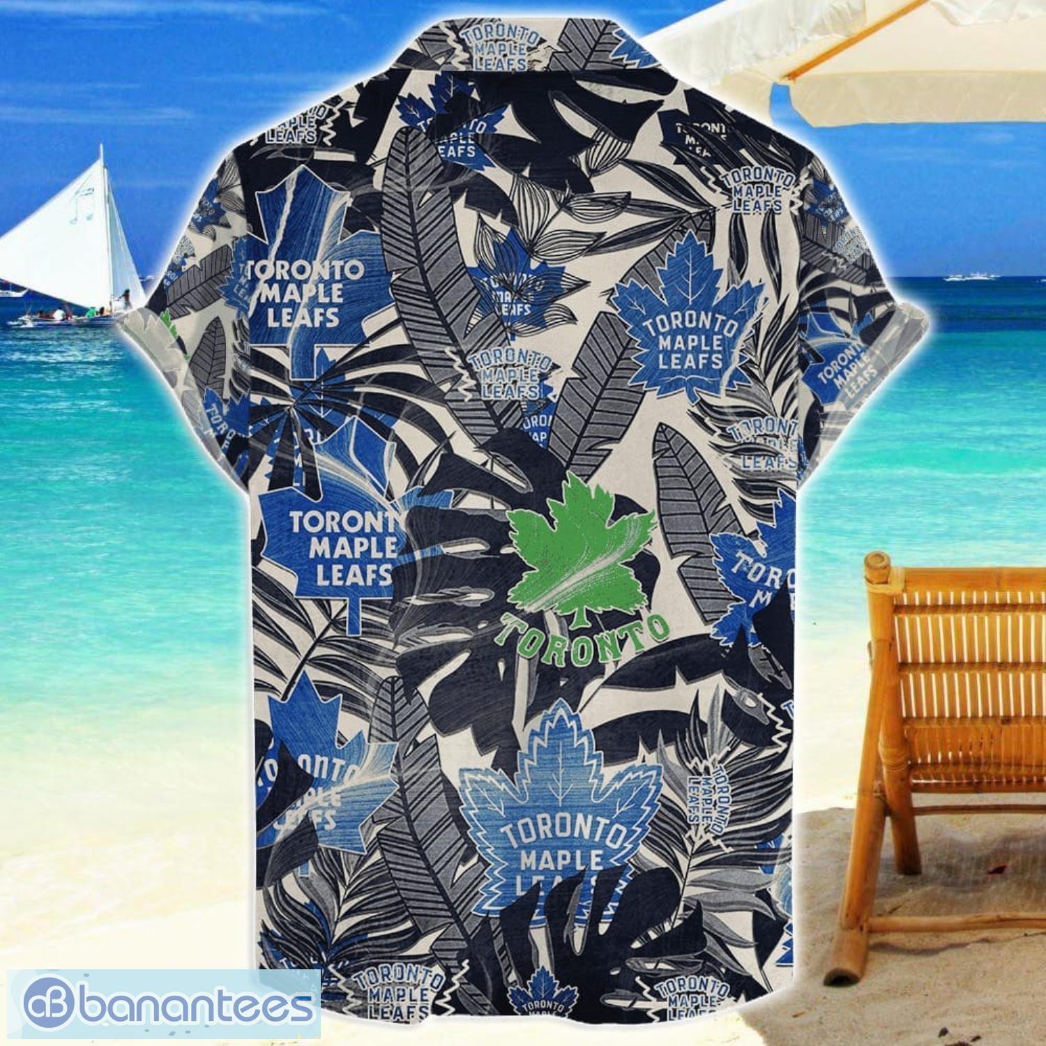 toronto maple leafs 3d hawaiian shirt retro logo revolution nhl new design summer gift for men women 1 image Toronto Maple Leafs 3D Hawaiian Shirt Retro Logo Revolution NHL New Design Summer Gift For Men Women Product Photo 2